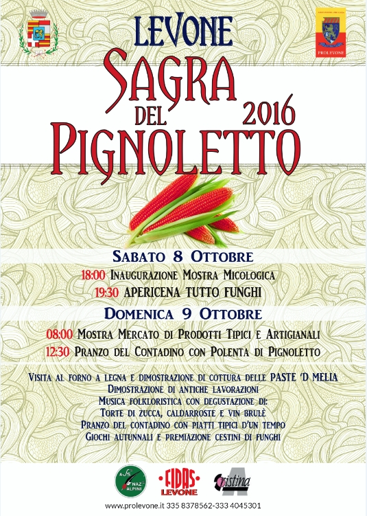 8 e 9 Ottobre Sagra del Pignoletto